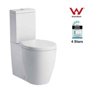 Unique Fashion Design Round Wall Faced Toilet Suite Soft Close S / P Trap
