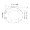 Oval Toilet Seat GU3061