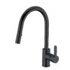 Goose Neck Pull-Down Kitchen mixer 360° Swivel Head Black