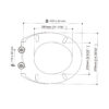 Oval Toilet Seat 376mm Width GU1062