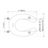 Open Front Children Toilet Seat Junior Seat