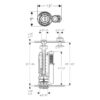 Geberit TYP 290 Dual Flush Valve