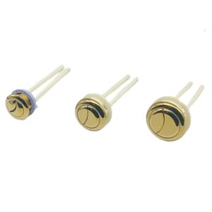 Round Toilet Button Glossy Gold