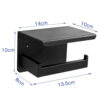Toilet Paper Holder Black