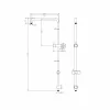 Round Shower Set Dual Shower Head with Diverter Chrome Finish