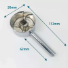 Chrome pin mixer handle