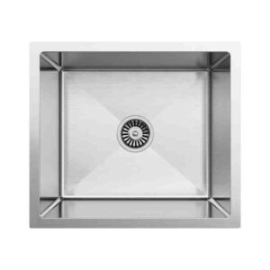 Brushed Silver Stainless Steel Single Bowl Sink 500x450mm