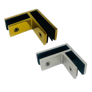 316 Stainless Steel Glass Clamp Glass to Glass 90°