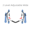Adjustable Portable Toilet Safety Frame